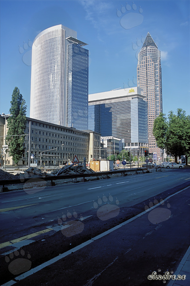 Impresiones del imponente rascacielos de la Feria de Frankfurt