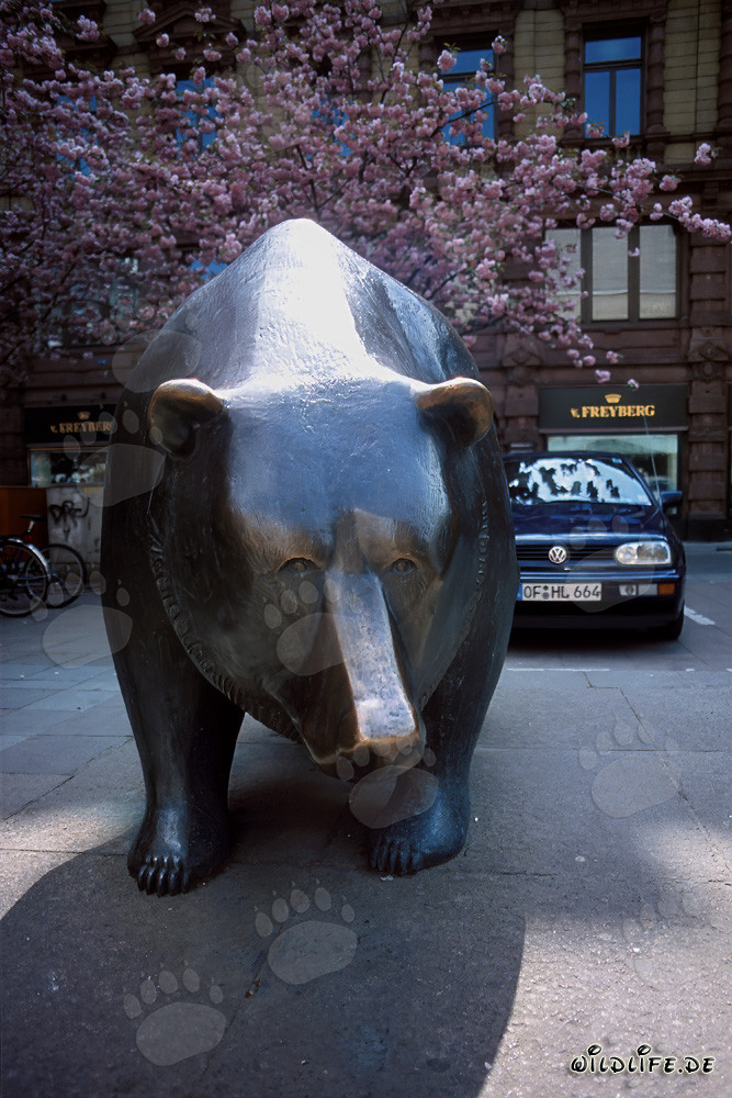 Taureau et ours devant la Bourse de Francfort