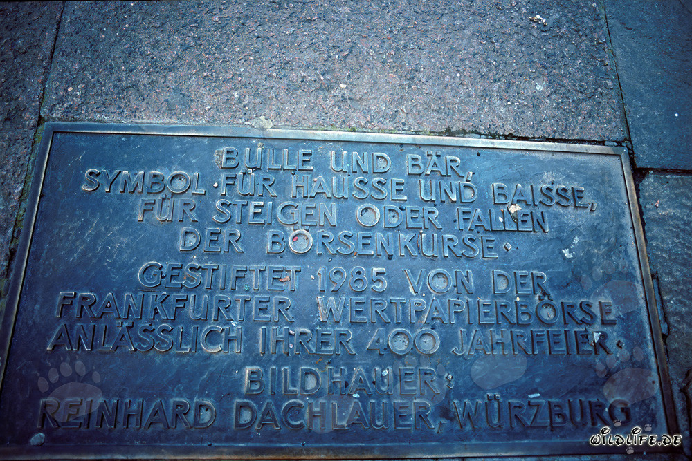 Gedenktafel an der Boerse Frankfurt