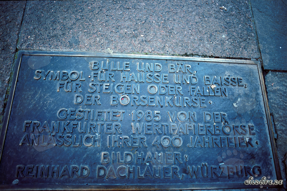 Stock Exchange Frankfurt Memorial Plaque
