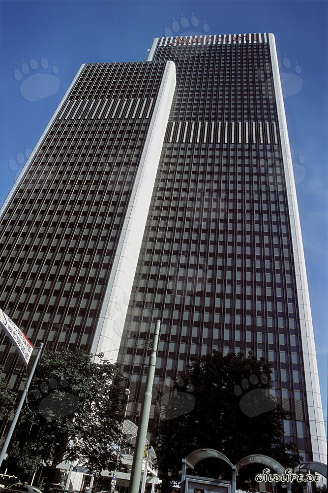 Architektonisches Design des Frankfurt Marriott Hotels in Frankfurt am Main