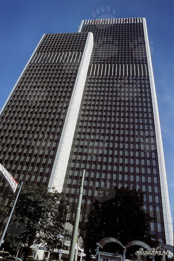 Design architettonico dell'hotel Frankfurt Marriott a Francoforte sul Meno