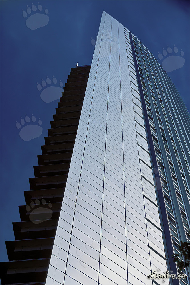 Fascinante rascacielos Pollux en Frankfurt am Main