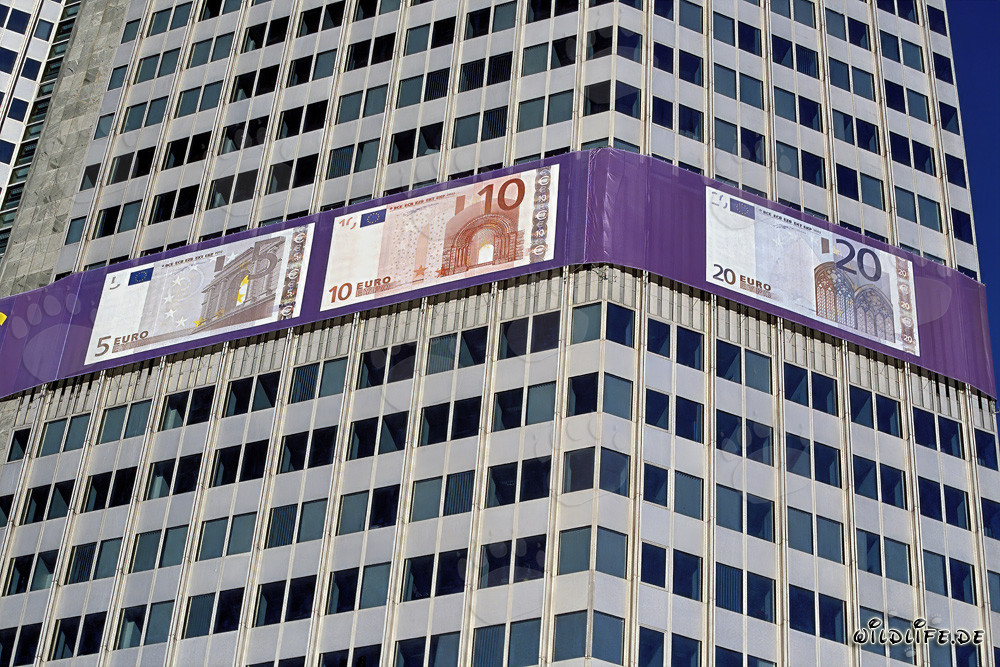 Banco Central Europeo (BCE) - Eurotower en Frankfurt del Meno