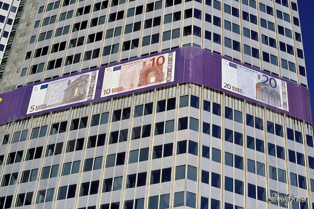 European Central Bank (ECB) - Eurotower in Frankfurt am Main