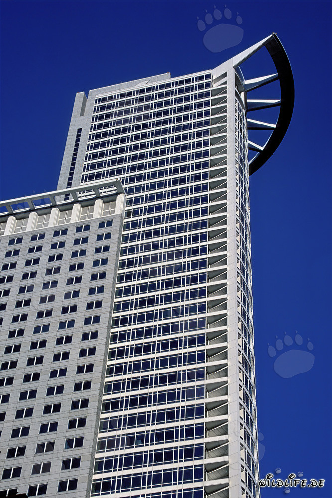 Impressionnant gratte-ciel de la DZ-Bank à Francfort