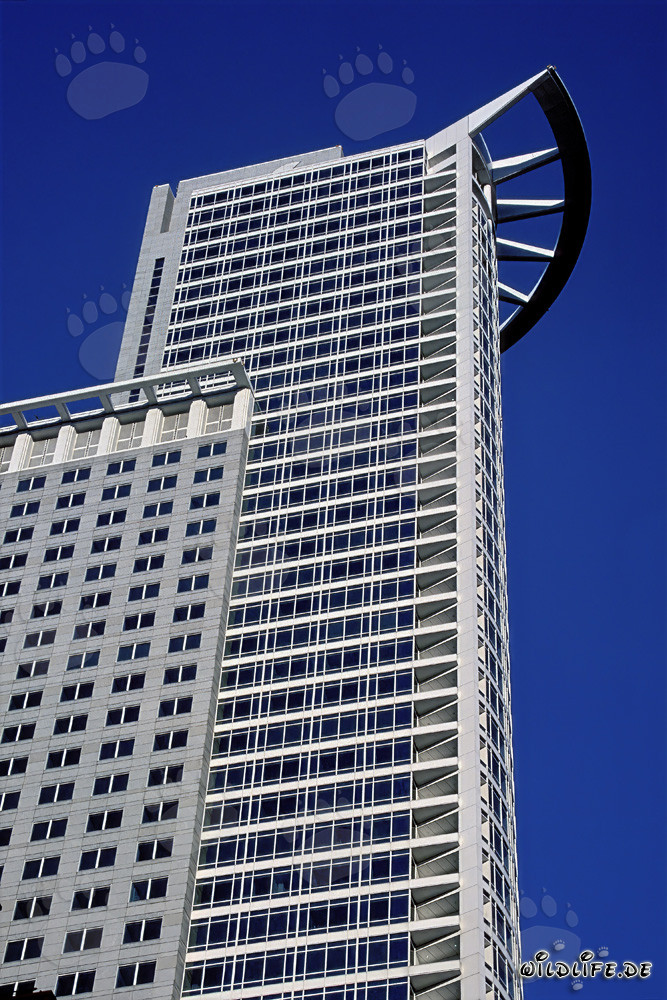 Impresionante rascacielos de la DZ-Bank en Frankfurt