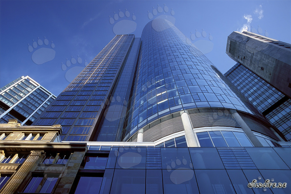 Maintower de Fráncfort al atardecer - obra maestra arquitectónica en Hessen