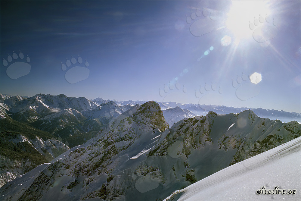 Winter landscape in the Karwendel Mountains