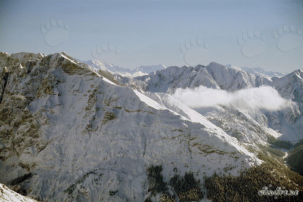 Hiver idyllique en montagne dans le pittoresque massif du Karwendel