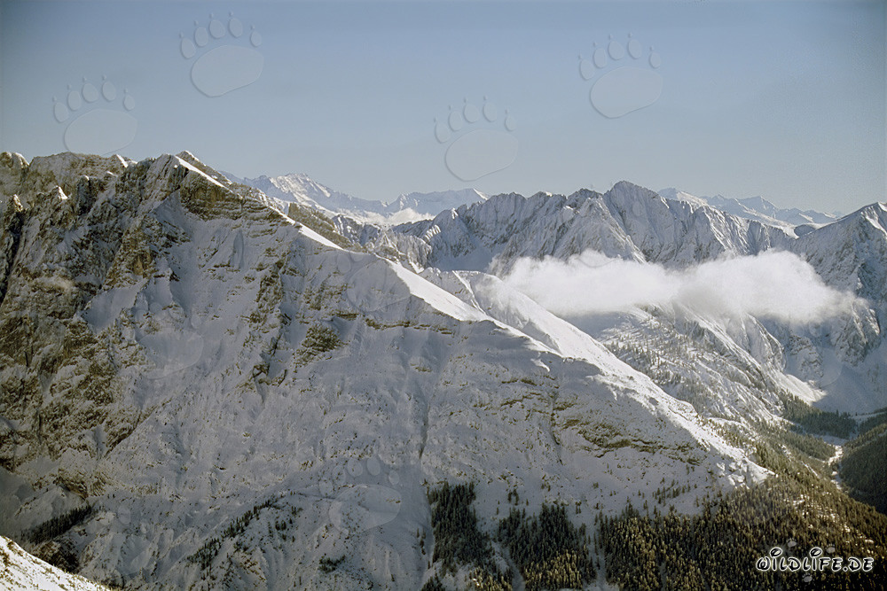 Idyllic Mountain Winter in the Picturesque Karwendel Mountains