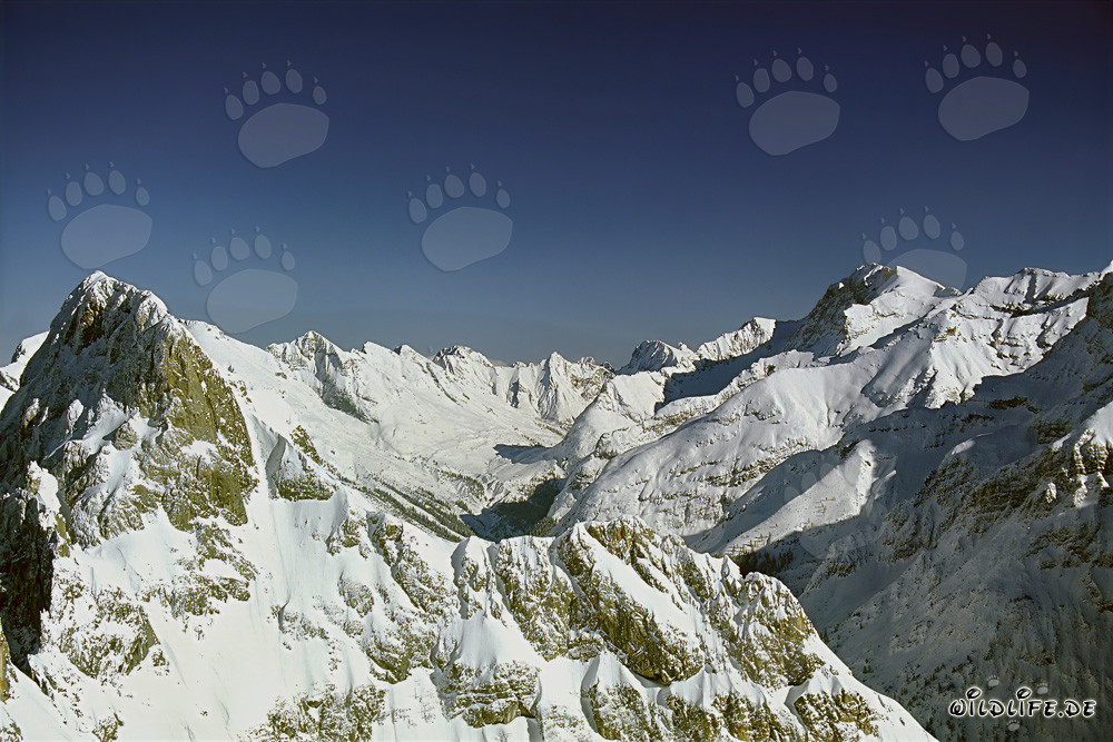 Paysage d'hiver dans le pittoresque massif du Karwendel