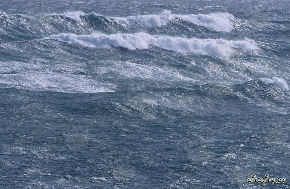 Storm over the South Atlantic near the southern tip of Africa