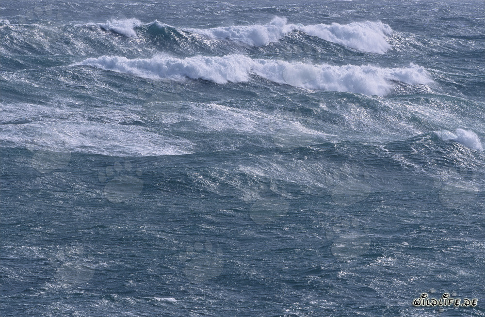 Tempesta sul Sud Atlantico di fronte alla punta meridionale dell'Africa
