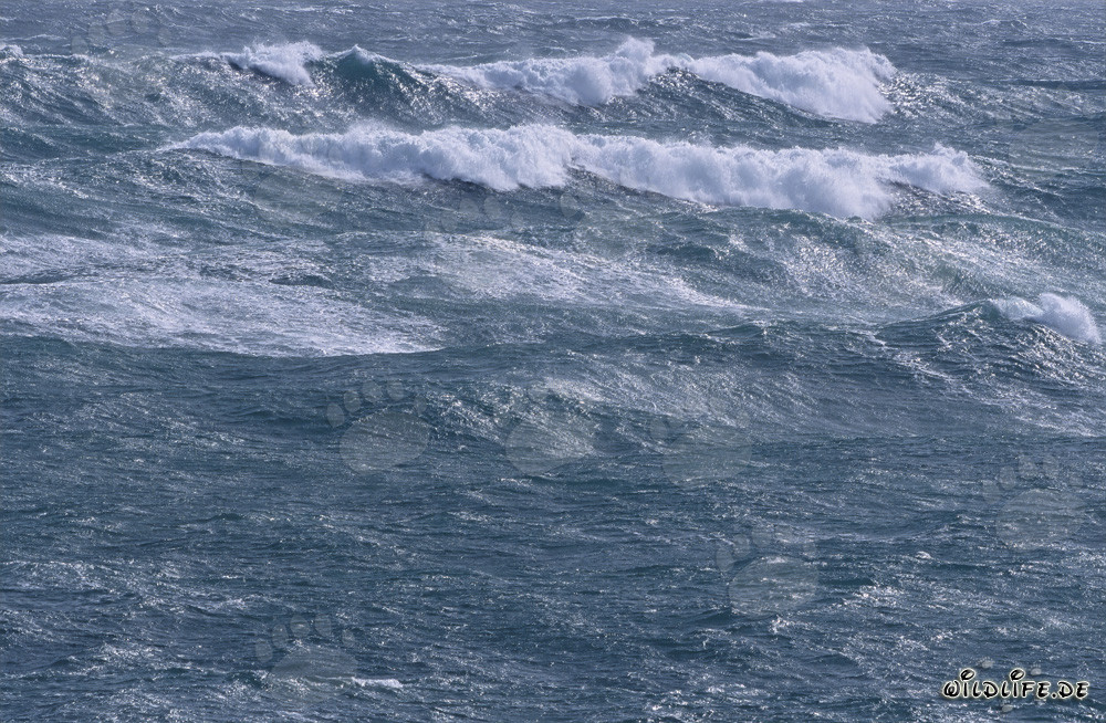Sturm über dem Südatlantik vor der Südspitze Afrikas
