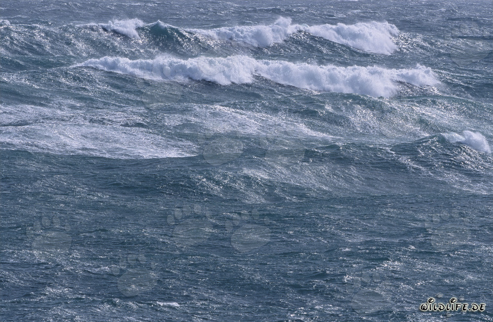 Tormenta sobre el sur del Atlántico frente a la punta sur de África
