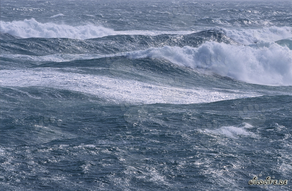 Mare in tempesta alla punta meridionale dell'Africa
