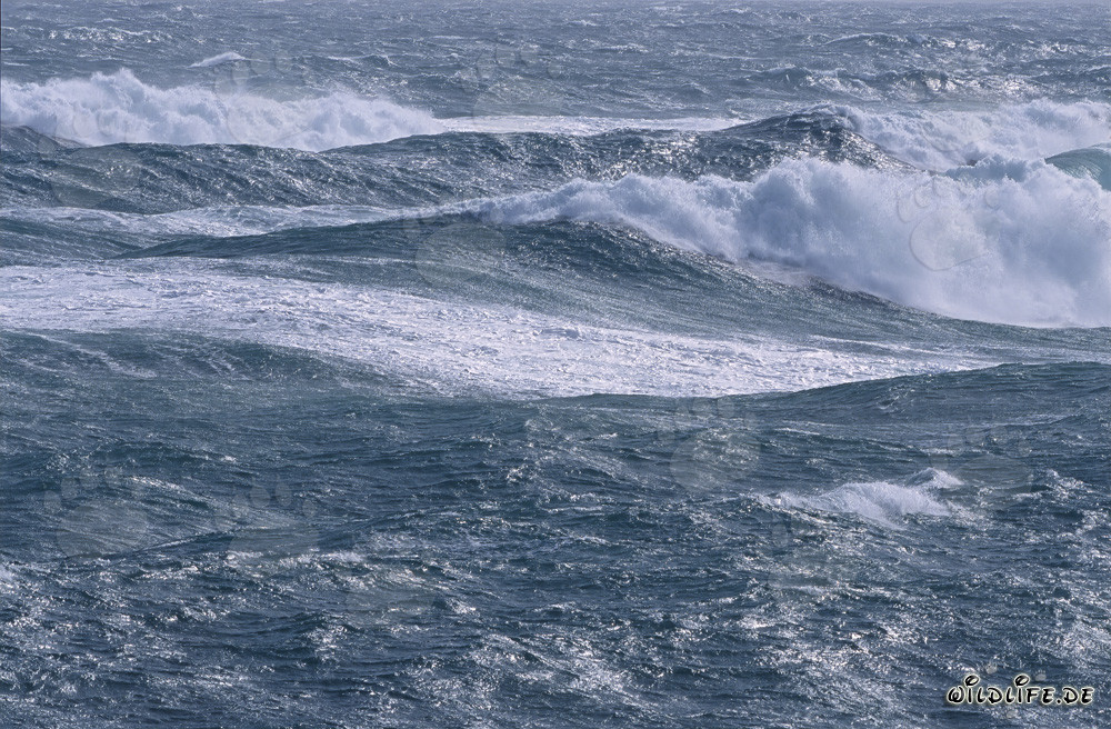 Stormy sea at the southern tip of Africa