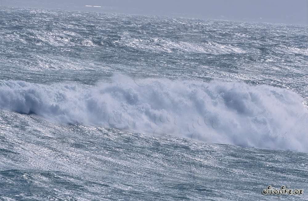 Tempesta nel sud dell'Atlantico vicino alla punta sud dell'Africa