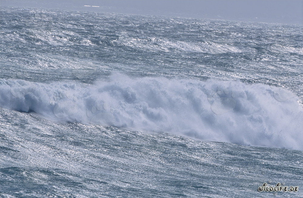 Tempête dans le sud de l'Atlantique près de la pointe sud de l'Afrique