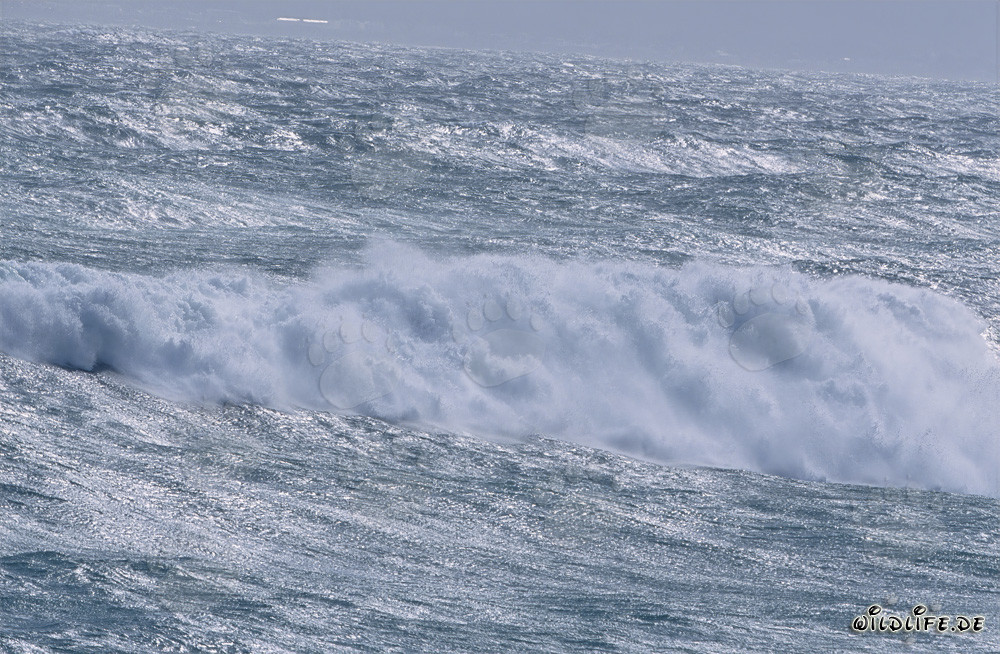 Tormenta en el sur del Atlántico cerca del cabo sur de África