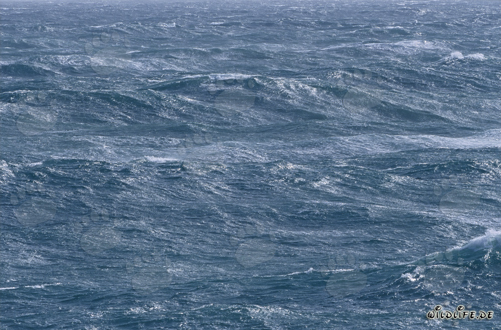 Tormenta en el mar frente al Cabo Agulhas