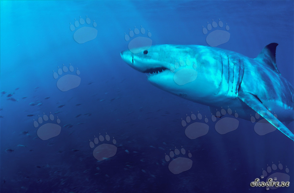 Fascination des mers : Majestueux Grand Requin Blanc