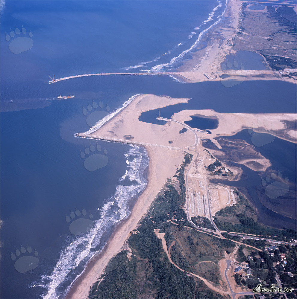 Aerial Photo of Harbour Expansion in Richards Bay, South Africa