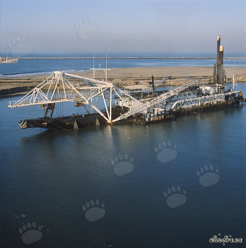 Trabajos de excavación en el puerto de Richards Bay - Draga de cabeza cortadora Beverwijk 31