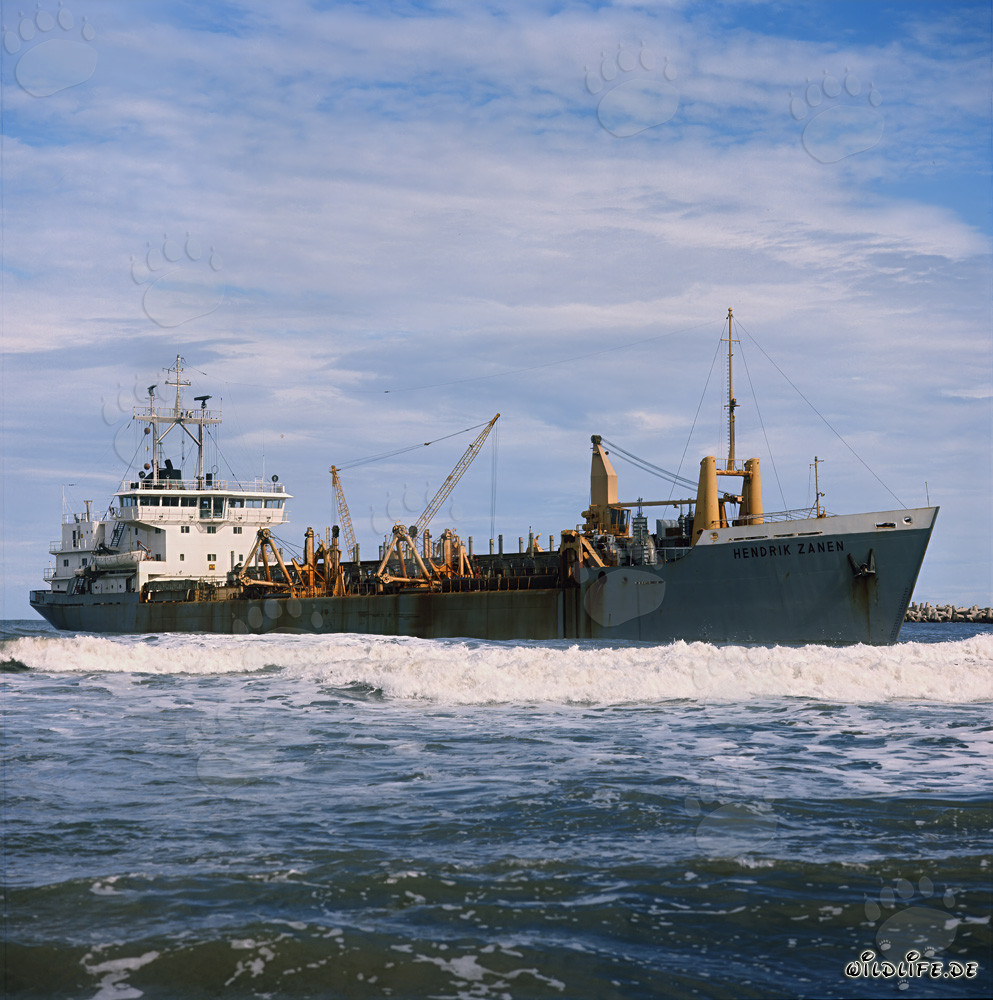 Hopperbagger HENDRIK ZANEN in Aktion im Hafen von Richards Bay