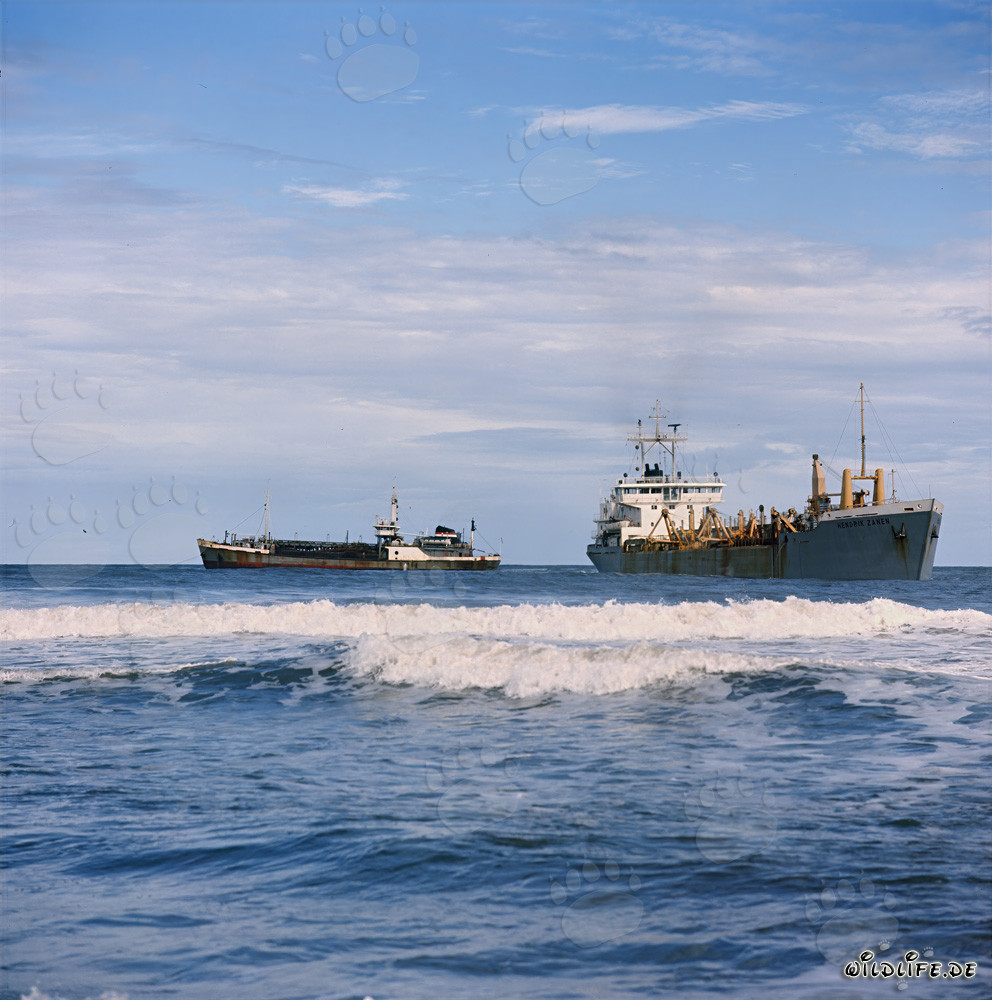 Hopperbagger GEOPOTES X und HENDRIK ZANEN in Richards Bay Hafen Südafrika