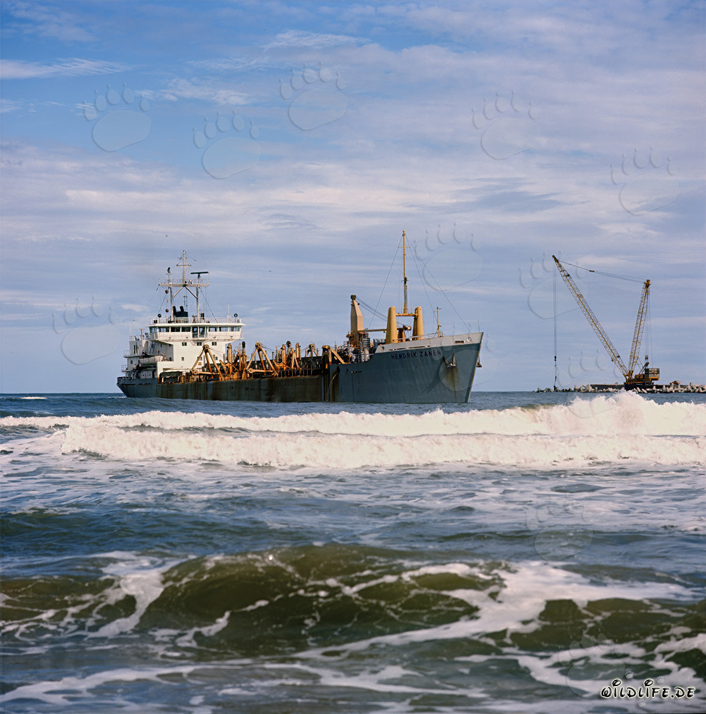 Dragueur à godets HENDRIK ZANEN au port de Richards Bay, Afrique du Sud