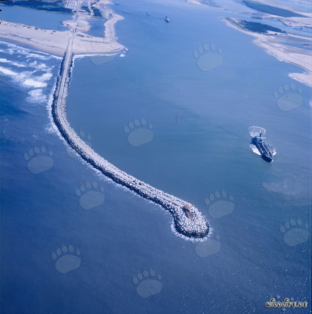 Brise-lames du sud de Richards Bay - Protection contre les énormes vagues de houle