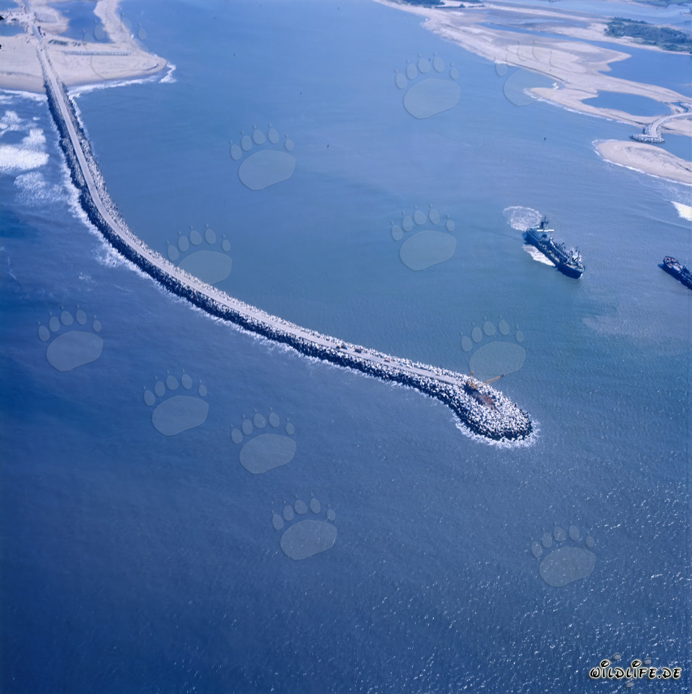 South Breakwater in Richards Bay, Natal, South Africa