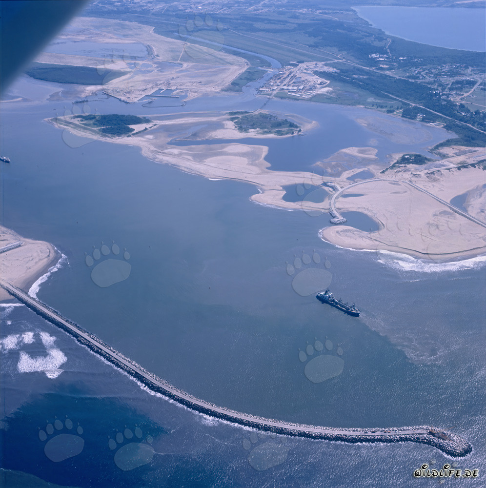 Rompeolas del sur en Richards Bay, Sudáfrica